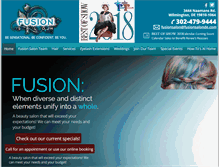 Tablet Screenshot of fusionsalonde.com